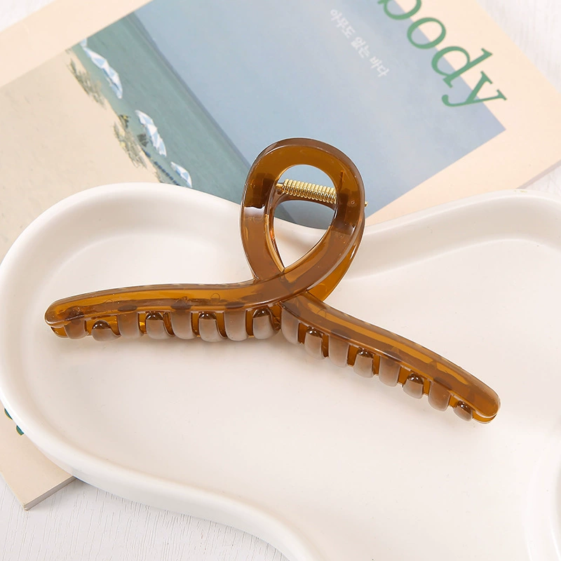 Acrylic hairgrip, big crab pin, shark, hairpins, hair accessory, South Korea