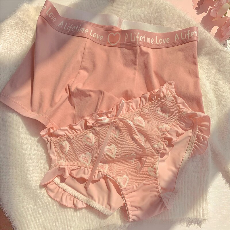 [Couple style] heart has its own * men's and women's couple underwear one man and one woman pure cotton sexy pure desire new