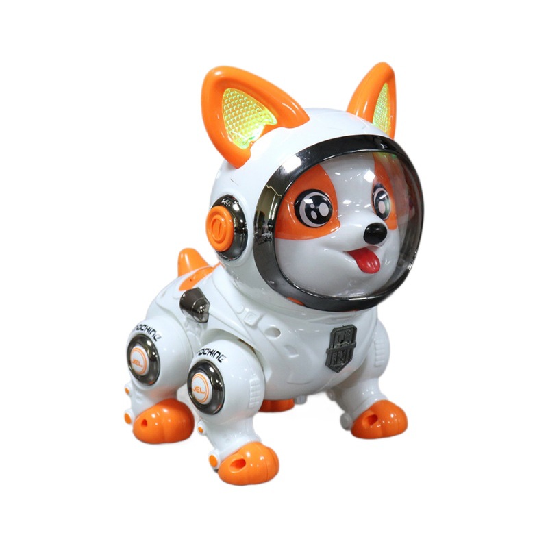 Robot inteligente para niños, educación temprana, rompecabezas, aprender a hablar y bailar, juguetes para perros Corgi, bebés, bebés, aprender a gatear