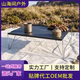迷你铝合金桌子折叠野餐野营自驾垂钓烧烤小茶几桌露营必备神器