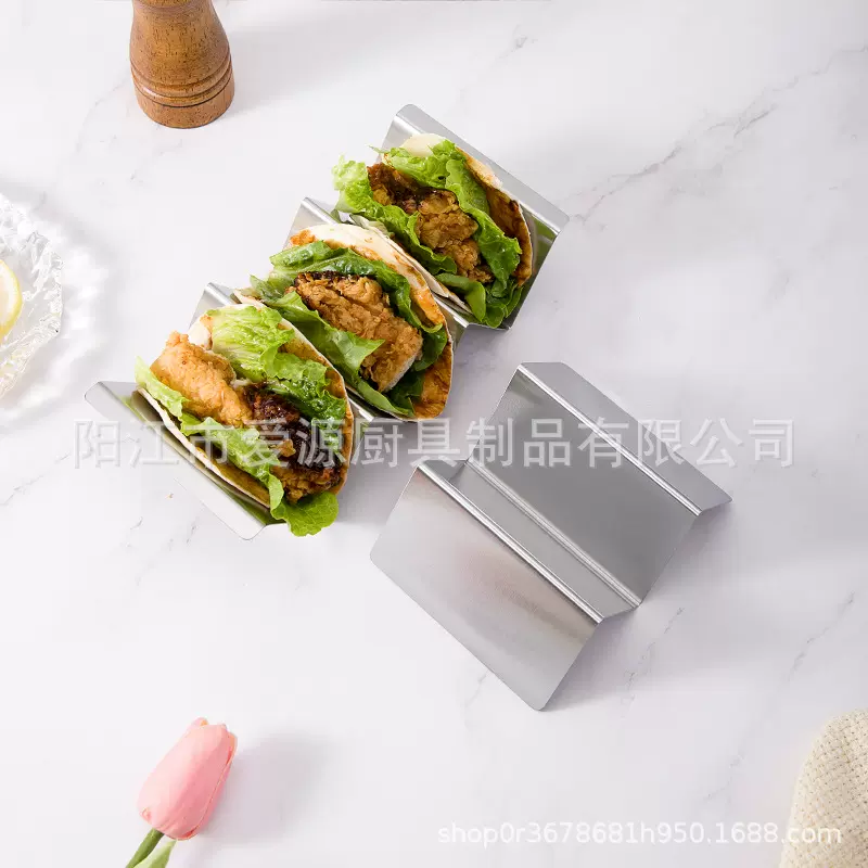 厂家直销创意不锈钢薄饼架 玉米卷春卷架 墨西哥煎饼架