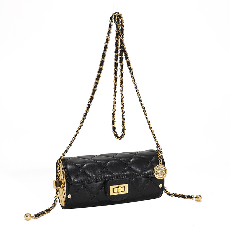 Vendita diretta in fabbrica piccola borsa cilindrica stile profumato mini borsa cilindrica borsa a catena borsa a tracolla borsa per cellulare_voghion.com