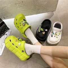 Women's Summer Outdoor Wear New Closed-Toe Buzz Lightyear DIY Cartoon Style Thick-Soled Anti-Slip Elevating Sandals