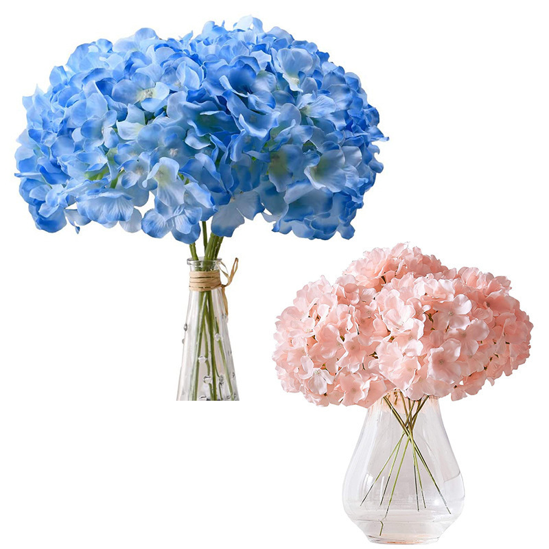 Artificial Flower Fake Hydrangea Photography Wedding Family Party Artificial Flower High Sense Realistic DIY Material Decorative Flower Artificial Flower Fake Hydrangea Photography Wedding Family Party Artificial Flower High Sense Realistic DIY Material Decorative Flower