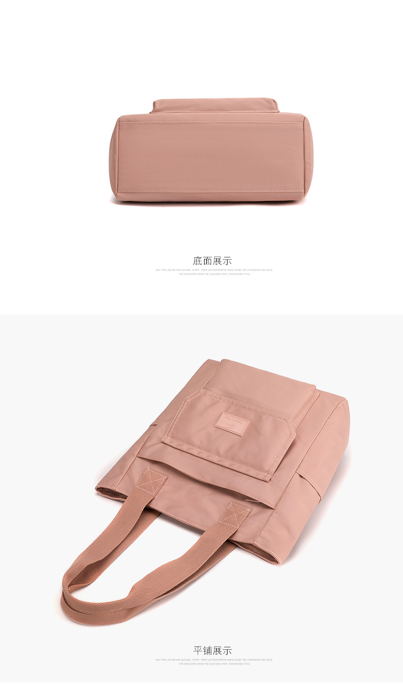 Custom-made tote bags for women, large-capacity fashionable and trendy handbags, printed LOGO nylon water-resistant single-shoulder bags undefined