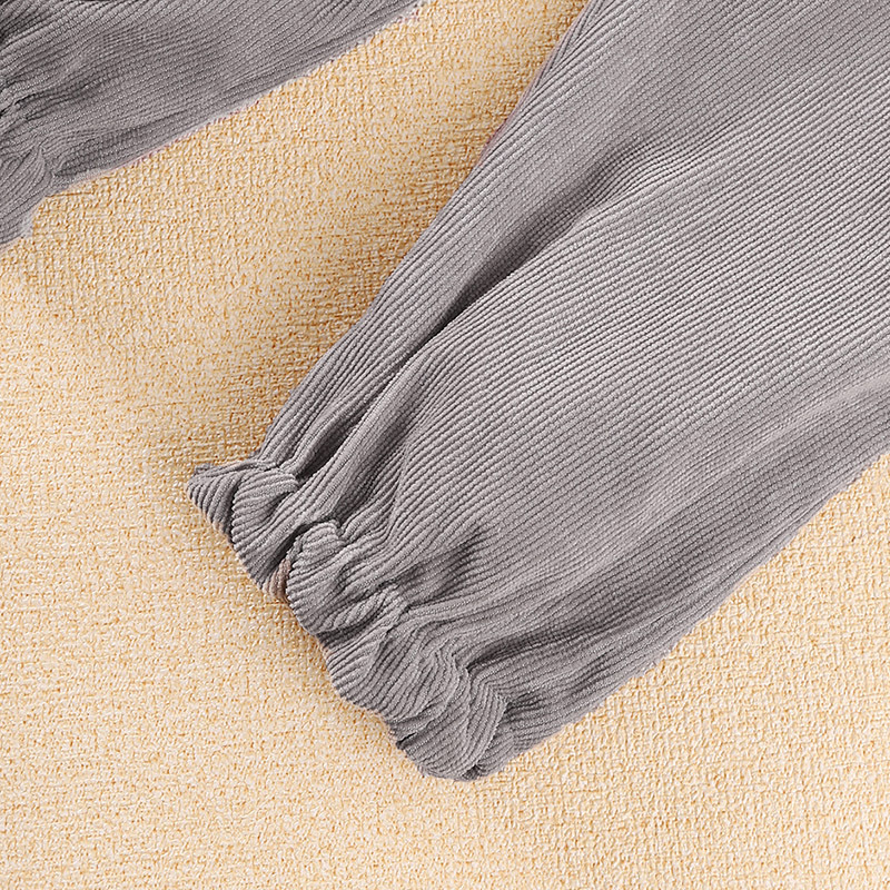 Top a maniche lunghe e pantaloni con bretelle stampati in cartone animato per bambini 2024 in due pezzi per set di abbigliamento primaverile per ragazze_voghion.com