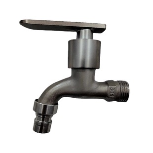 Imitation 304 stainless steel washing machine faucet balcony wall brushed imitation stainless steel faucet Factory Direct