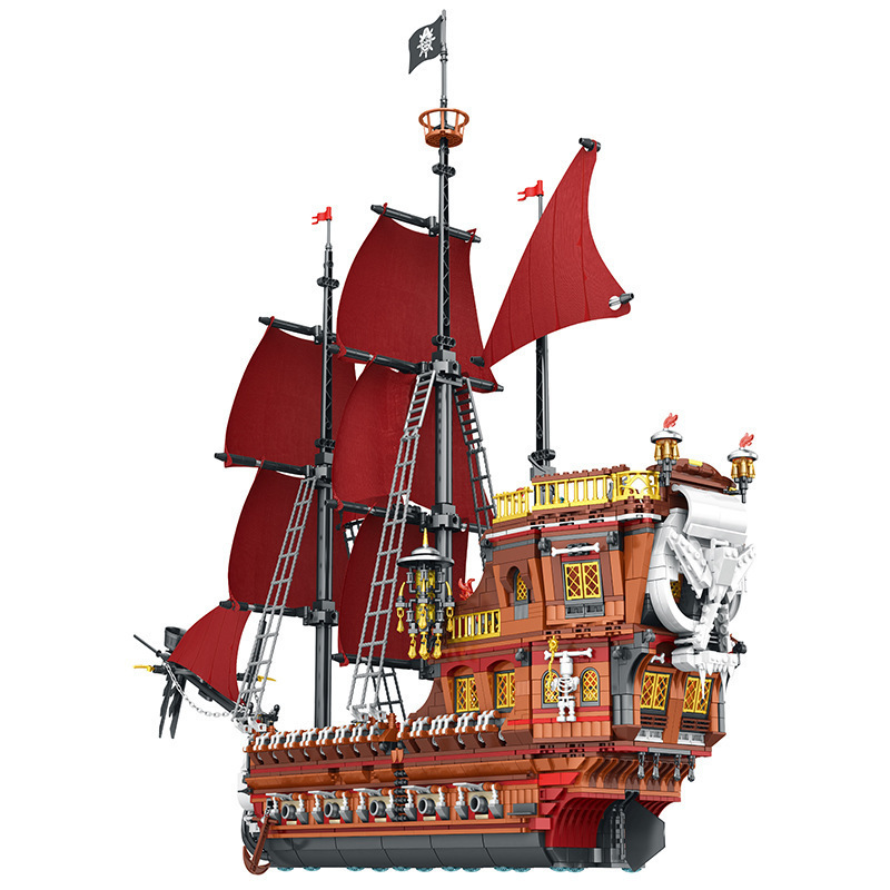 Transfronterizo 66010 - 66039 Royal Sunshine barco pirata bloque de construcción puzzle hombre y mujer ensamblar juguetes modelo de bloque
