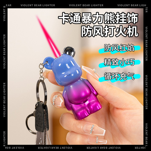 Violent bear lighter gas lighter internet celebrity ins gas lighter birthday gift lighter