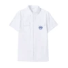 Men's high school white short sleeves