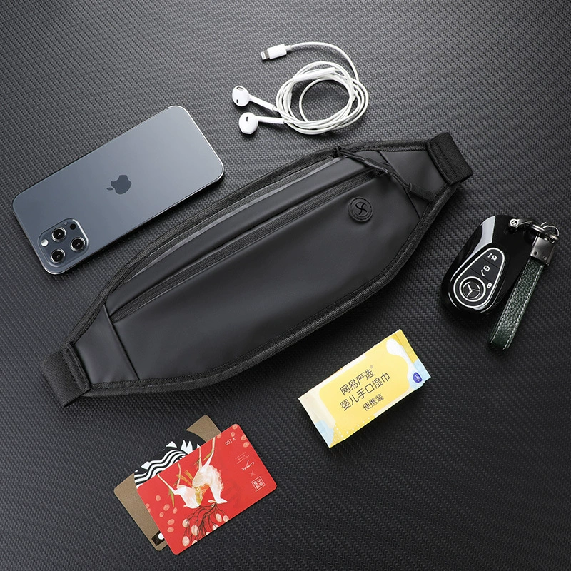 Спортивная поясная сумка для бега на открытом воздухе, мужская и женская многофункциональная ультратонкая сумка для хранения, невидимая ультратонкая поясная сумка на вынос