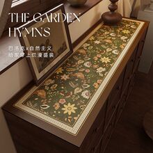 田园美式餐边柜垫氛围感长条电视柜垫玄关防尘台面垫鞋柜隔脏盖垫