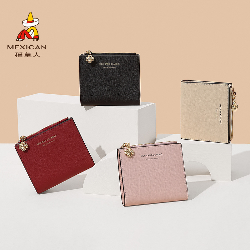 Scarecrow Women Card Bag 2020 New Genuine Leather Fashion 2021 Multi-function Large Capacity Short Wallet Coin Purse