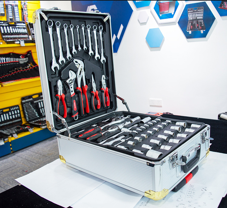 [Special Offer] 599 Comprehensive Tool Set for Auto Repair, Home Use, Mechanical Repair, Trolley Case, Full Set of Mobile Tool Cabinet Specialized Tools