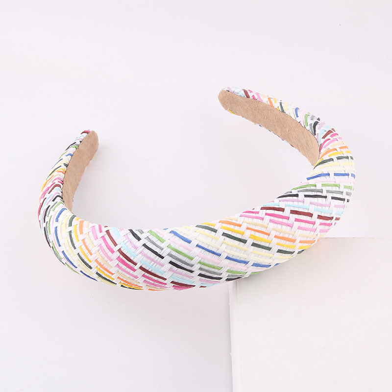 Fashion Mesh Woven Multi-color Sponge Headband display picture 10