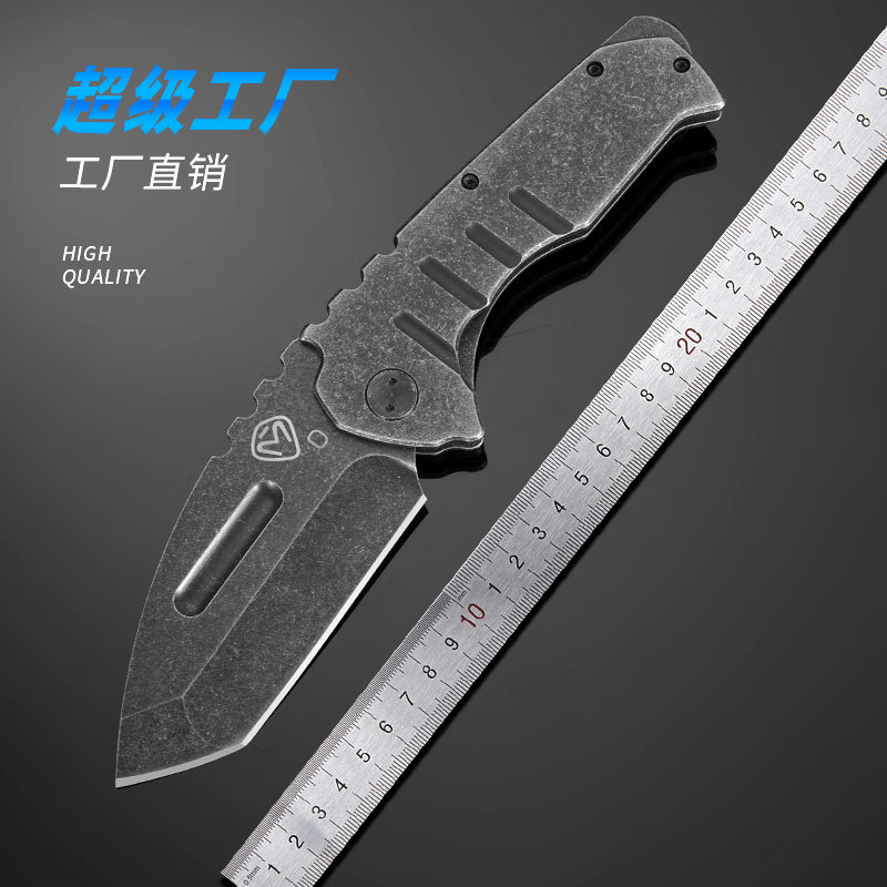 无锁重型折叠刀折叠刀防身刀户外生存刀户外露营刀水果刀高锋利