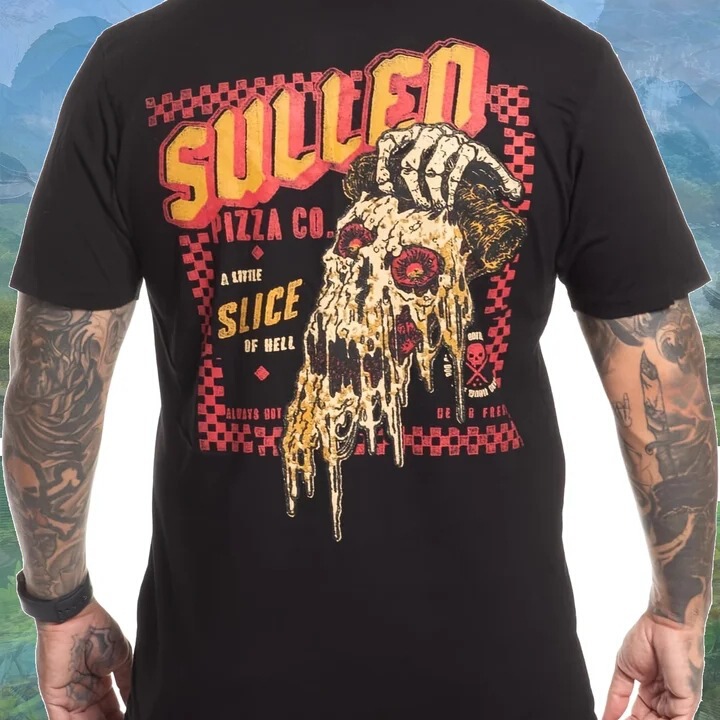 Graphic Trendy Brand Cross-Border Men's Capsule Tattoo Style T-Shirt Pizza Short Sleeve Sullen Lifestyle Straight Fit No Tag Graphic Trendy Brand Cross-Border Men's Capsule Tattoo Style T-Shirt Pizza Short Sleeve Sullen Lifestyle Straight Fit No Tag