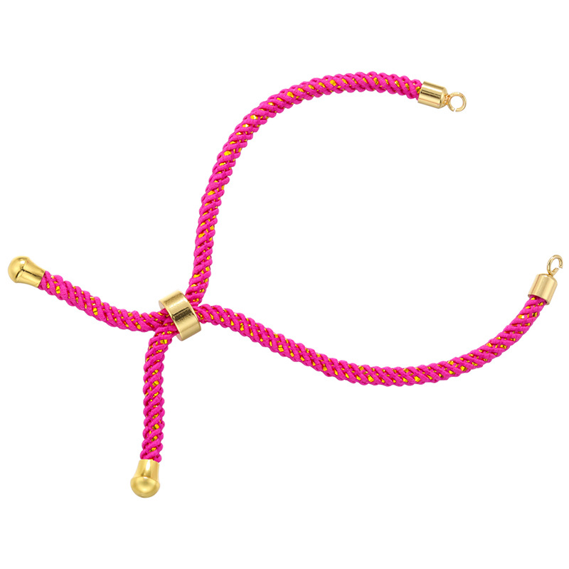5g Weight Rope Jewelry Making Type Bracelets Classification 1 Piece Quantity rope, Brass Material Geometric Pattern Knitting Design Simple Style Style 1 Piece Simple Style Geometric Rope Brass Knitting Rope Jewelry Accessories 6
