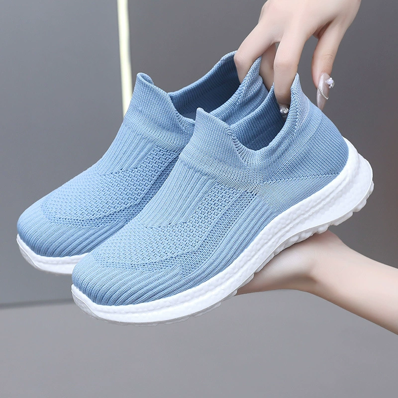 Обувь женская весна и осень новая женская обувь повседневная дикая педаль ленивая обувь легкая дышащая мягкая подошва модная трансграничная обувь