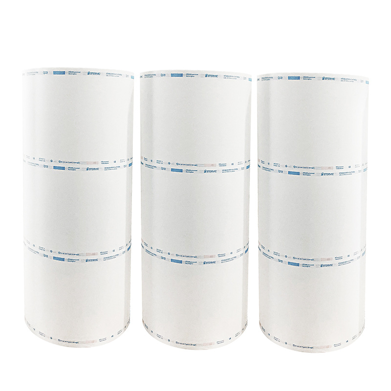 防护服涂胶纸特卫强低温消毒灭菌包装纸 透析原纸卷 纸塑袋透析纸