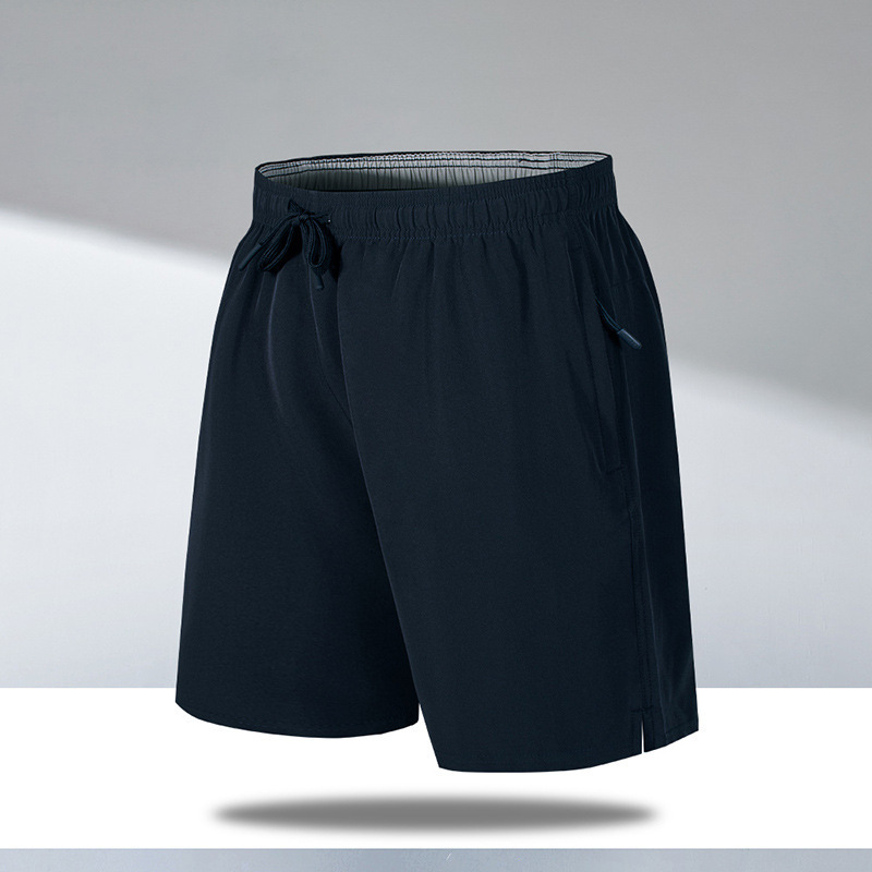 Pantalones cortos deportivos casuales para hombres, pantalones de playa de acondicionamiento rápido y secos, pantalones de hielo largos y sueltos.