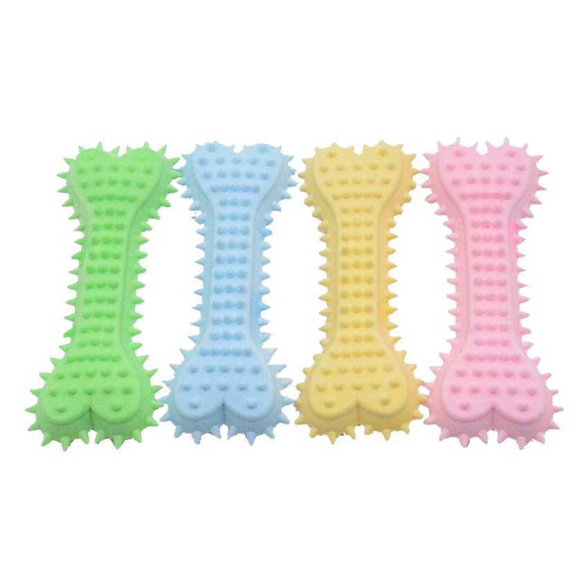 Nueva fragancia espumosa TPR gran amor hueso de juguete perro de molienda palo de Limpieza de dientes de mascotas fabricante de juguetes en stock