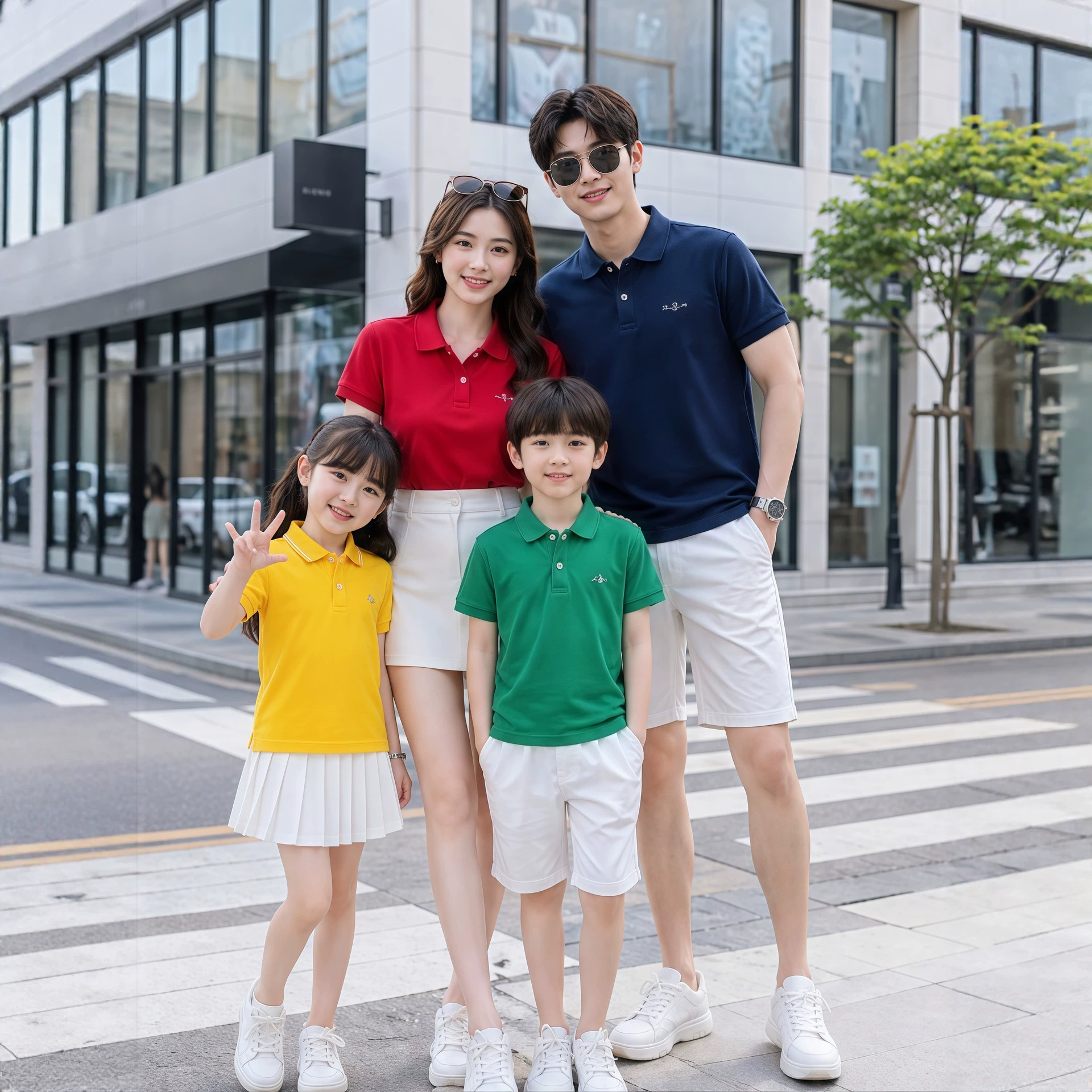 儿童polo衫定制夏令营亲子装翻领t恤幼儿园小学生班服短袖印logo