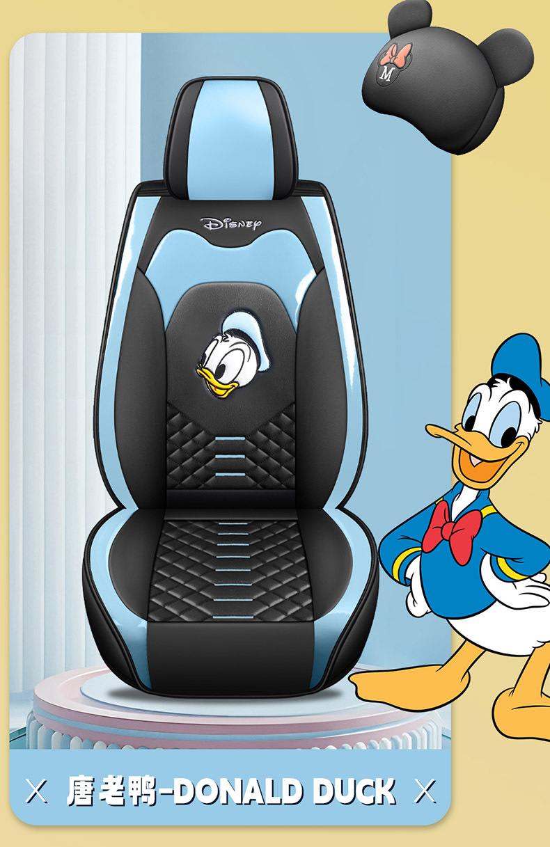 25-year-old new cartoon full-surrounded full-leather car seat cushion four seasons universal seat cover original factory generation cross-border wholesale