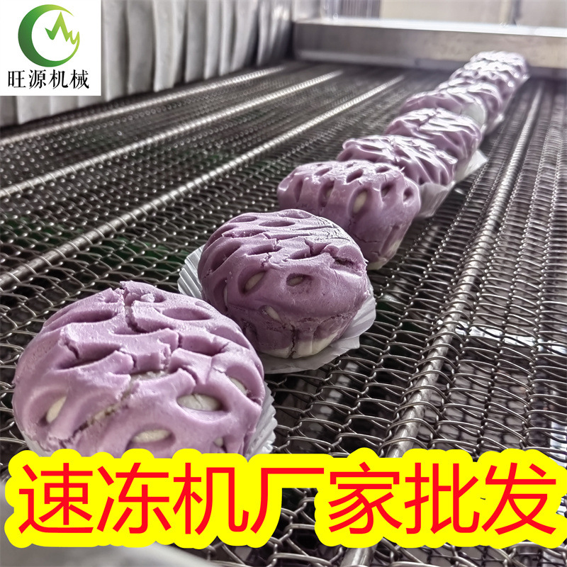 海鲜速冻设备食品厂连续输送速冻机 海产品速冻流水线