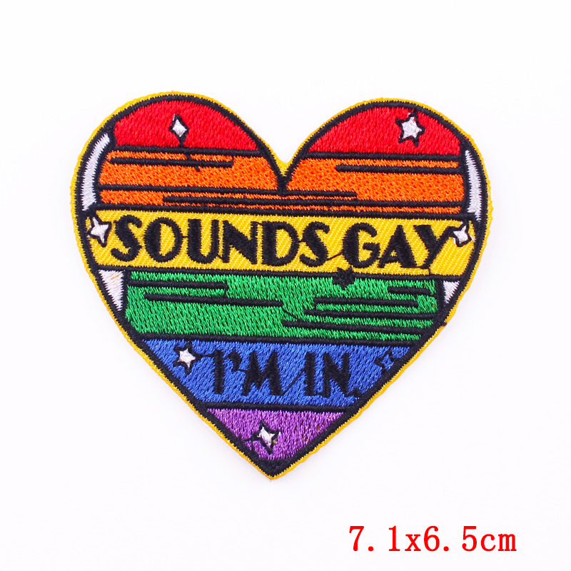 Black Material 1 Piece Cartoon Style Letter Black Clothing Sticker Patches
