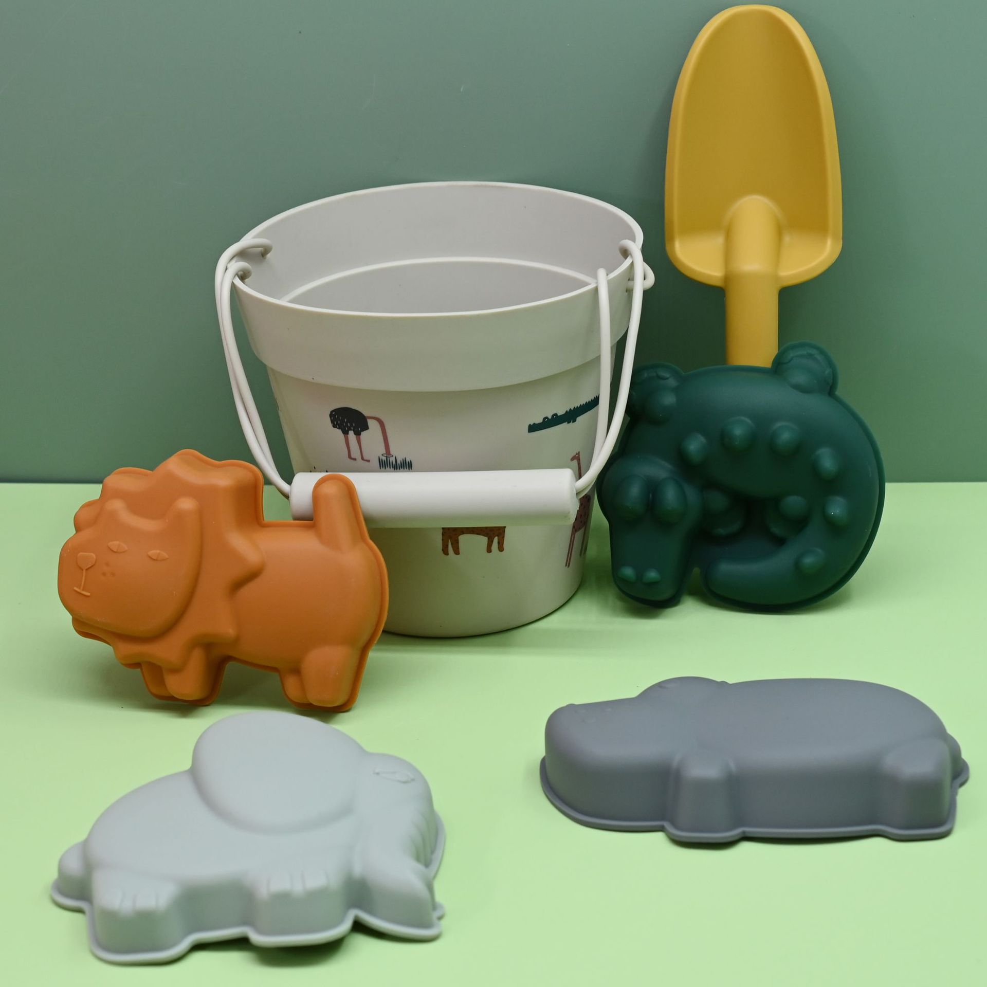 Juguetes de excavación de arena conjuntos de barril de playa de animales transfronterizos juguetes de verano en la playa pá para niños excavación de arena