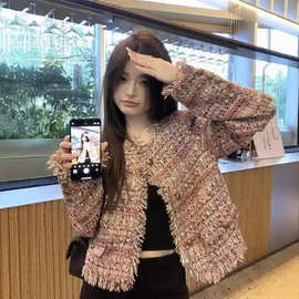 法式气质高级感小香风外套女2026秋季新款时尚气质名媛风显瘦上衣