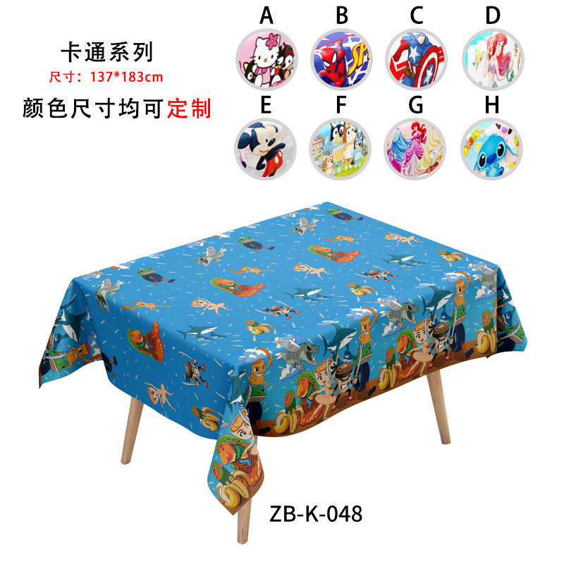 Mantel desechable para fiesta de la Copa Mundial 2026, mantel de Disney perlado, material MOPP sin necesidad de lavado