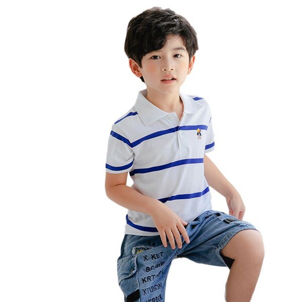 Summer children's cotton base body-friendly short sleeve T-shirt for…