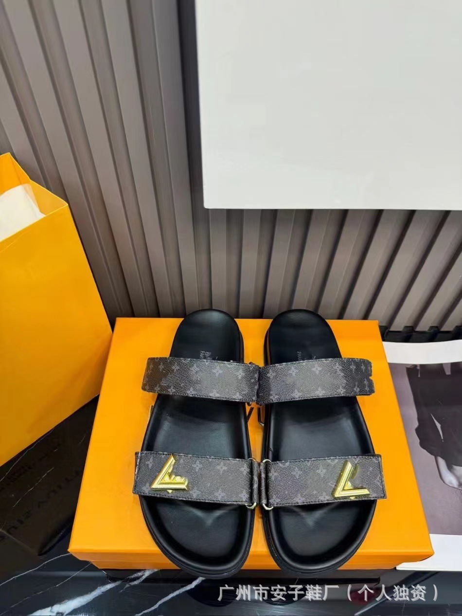 2024 nueva Europa, América, Oriente Medio, Nigeria, Singapur, Camboya, hebilla de cinturón de metal, velcro, zapatillas planas