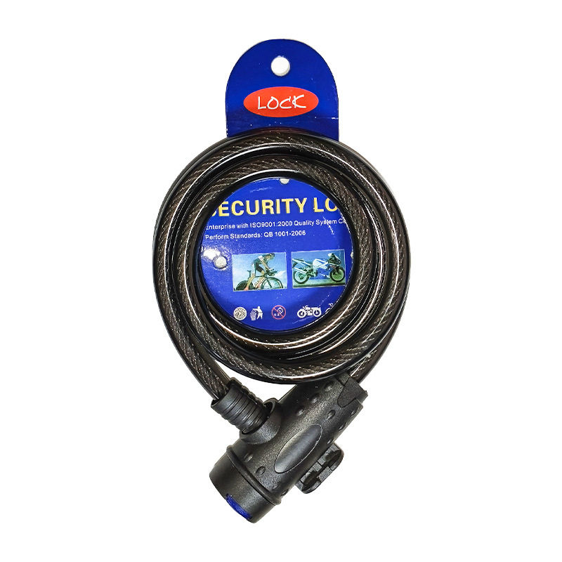 Cerradura de anillo de cuero sin olor para bicicleta eléctrica cerradura de llave para computadora de motocicleta eléctrica anti-cilagraje anti-robo cable de acero portátil universal