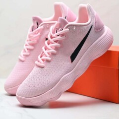 跨境纯原Hyperdunk 2017粉色低帮篮球鞋编织轻便柔软休闲运动鞋
