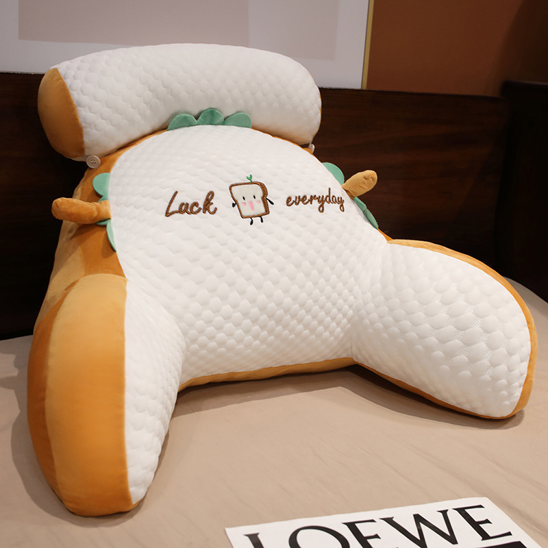 ベッドクッション、アイスビーンズ大型背もたれクッション、ベッドサイドクッション、ソフトバッグ枕、女の子用睡眠ソファ腰クッション、取り外し可能で洗える|undefined