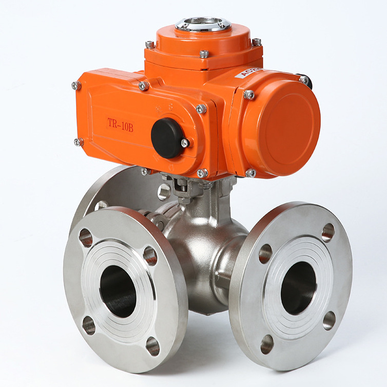 不锈钢304材质电动三通球阀型号Q945F-25/40P