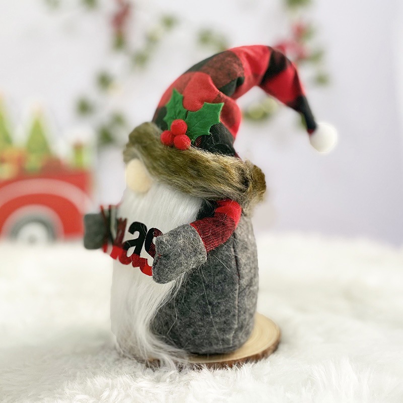 Decoraciones de Navidad muñecas enanas muñecas sin cara Rudolph enanos nórdicos muñecas de peluche elfo de Navidad