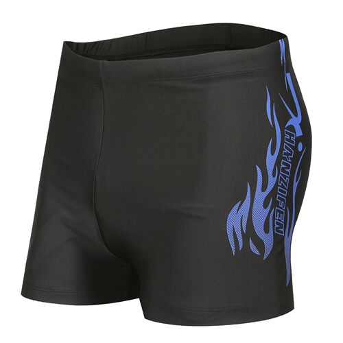 European and American style wholesale swimming trunks men's boxer quick-drying beach trunks adult swimming suit men's swimming cap swimsuit