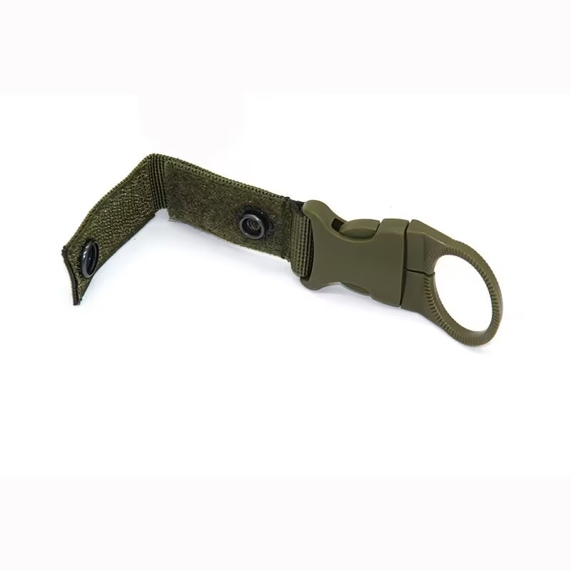 Outdoor tactical nylon webbing water bottle clip Multi-functional mountain climbing clip portable water bottle quick hang Mineral water clip