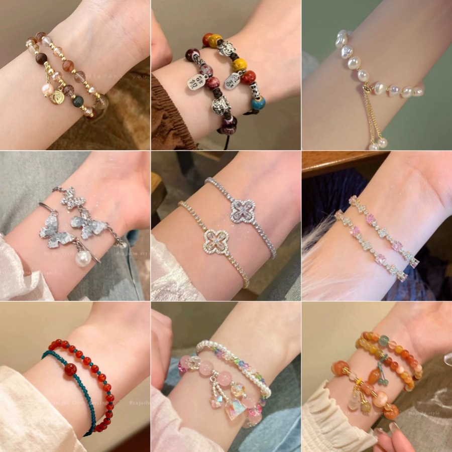 Sweet and High-End Pearl Bracelet for Women, Light Luxury Niche, Beautiful, Exquisite and High-Looking Student Party Versatile Bracelet