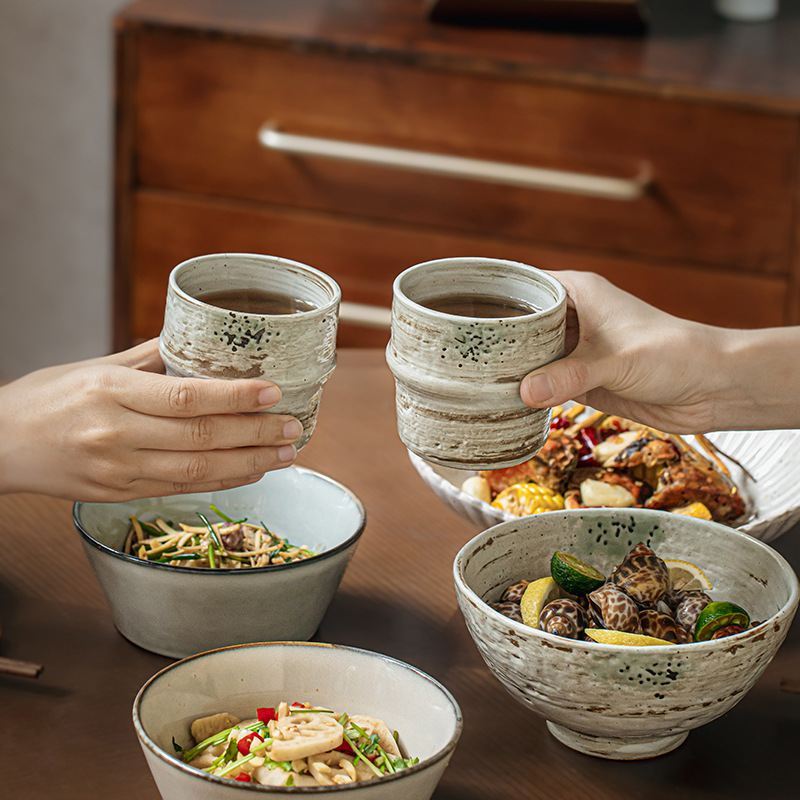 Wabilifeng taza de mano retro nostálgico taza de calabaza taza de té especial cerámica taza maestra japonesa exportación transfronteriza