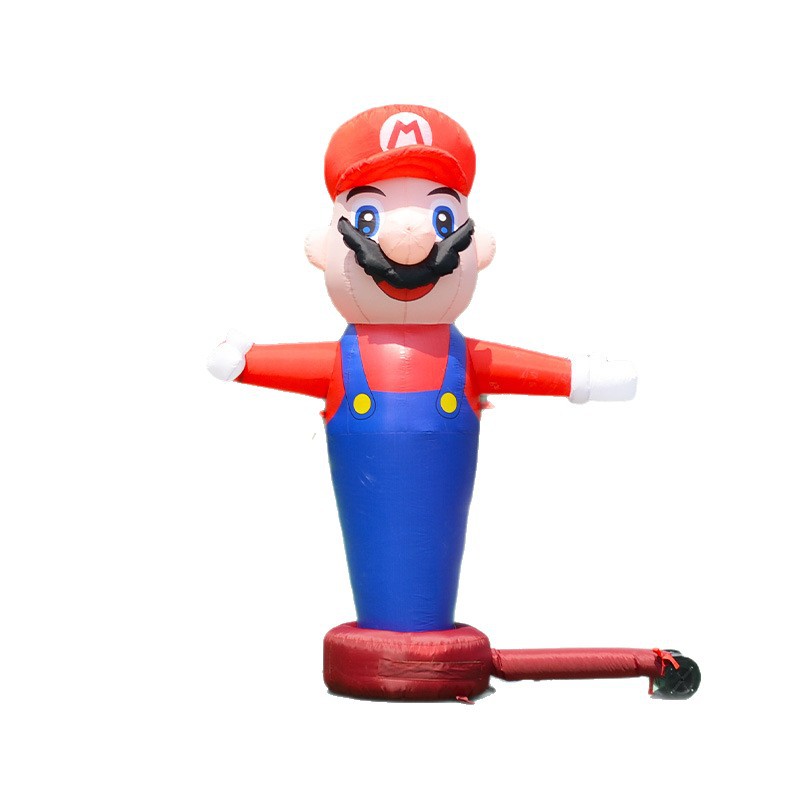 Modelo inflable transfronterizo maniobra de aire payaso y estrella de baile publicitaria muñeca abierta swing dibujos animados modelo inflable de celebración