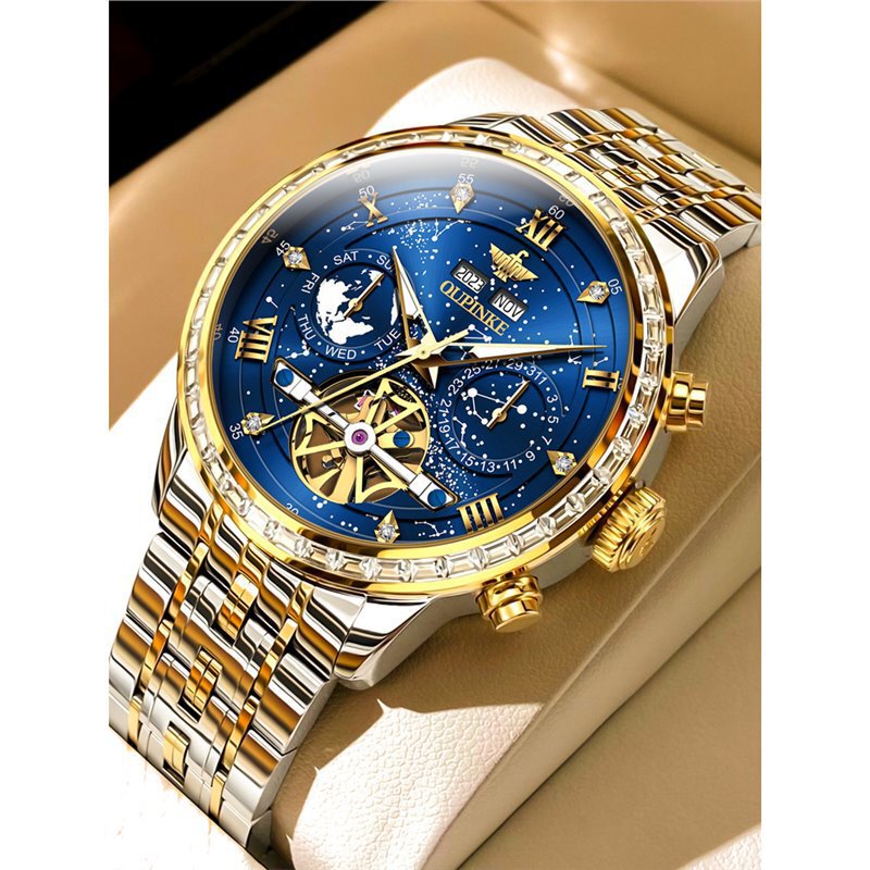 Swiss New Galaxy Commander High-End Men's Watch Mechanical Watch Fully Automatic Genuine Luxury Watch Brand
