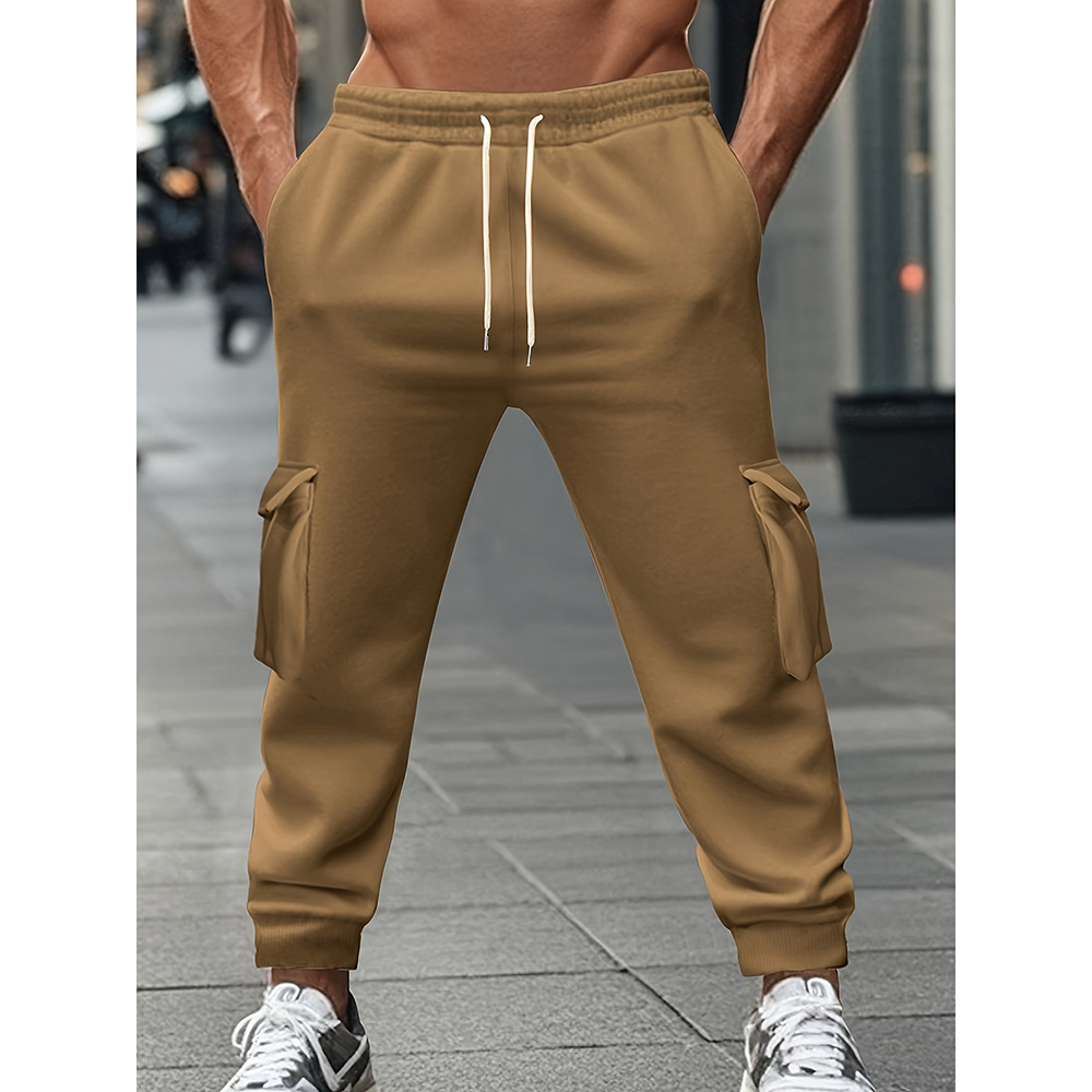 Workwear Casual Pants Multi Pocket Drawstring Sports Pants Versatile Long Pants_viptrois.com