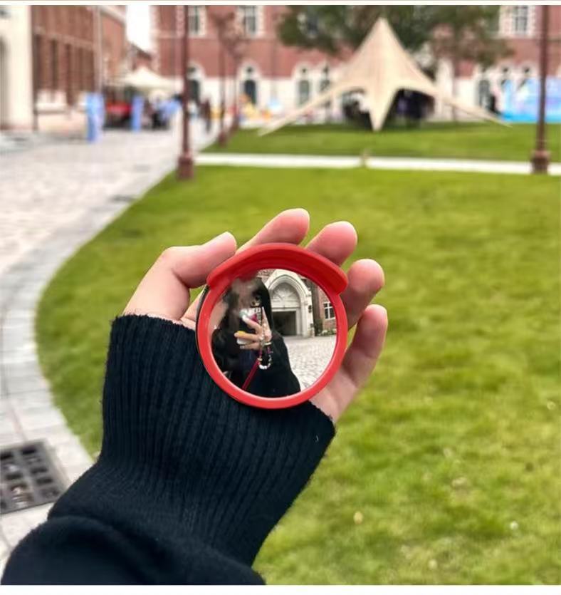 Magsafe Mobile Phone Selfie Mirror Magnetic Suction Cup Holder Suitable for iPhone Photo and Video Assistance Convex Mirror