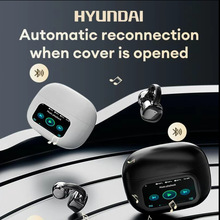 HYUNDAI C02 Clip-On Ear Headphones with LCD FullColor Screen