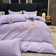 New light luxury embroidered quilt cover four-piece brushed embroidered quilt cover bed sheet 4-piece simple double bed upper supplies